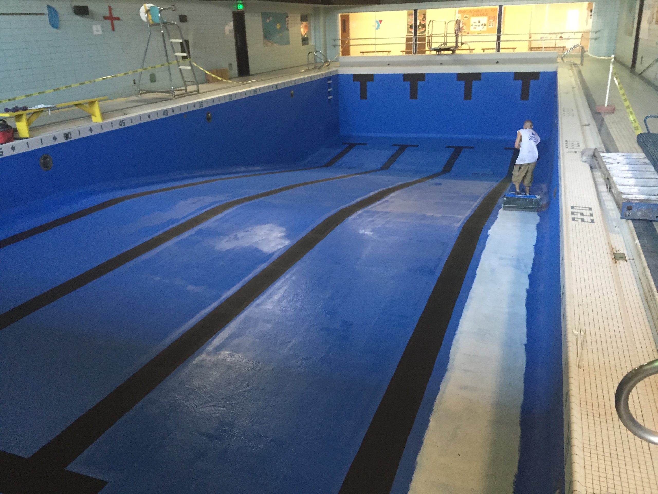 Custom Swimming Pool Paint Job Lafayette IN After